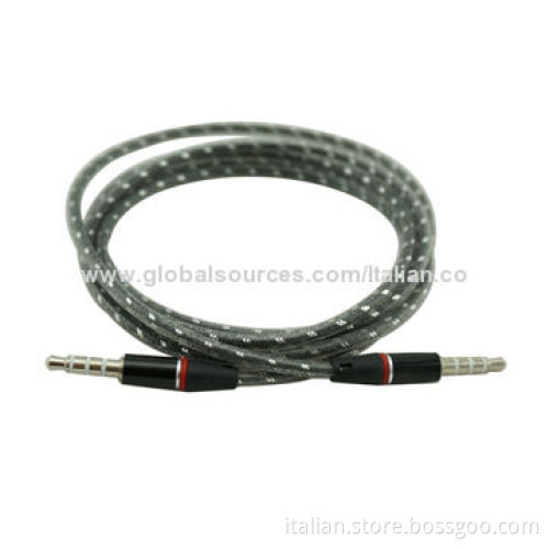 Bulk Price Male to Male 3.5mm Stereo Aux Audio Cable, Suitable for General Audio Applications